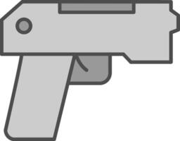 pistola relleno icono vector