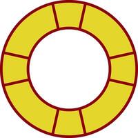 Life Saver Line Two Color Icon vector