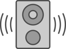 altavoz relleno icono vector