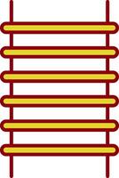 Step Ladder Line Two Color Icon vector