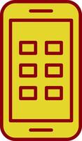 Phone Line Two Color Icon vector