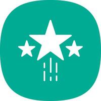 Star Line Two Color Icon vector