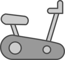 Exercising Bike Line Two Color Icon vector