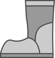 Boot Fillay Icon vector