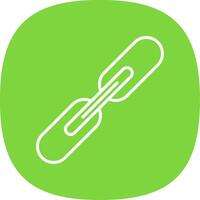 Link Line Curve Icon vector