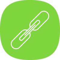 Link Line Curve Icon vector