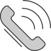 Telephone Line Two Color Icon vector