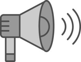 Loud Speaker Fillay Icon vector