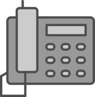 Telephone Fillay Icon vector