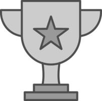 Trophy Fillay Icon vector