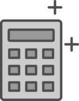 Calculator Fillay Icon vector