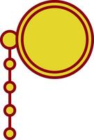 Monocle Line Two Color Icon vector