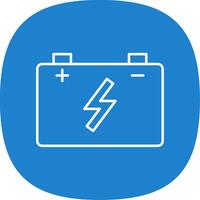 Energy Line Curve Icon vector