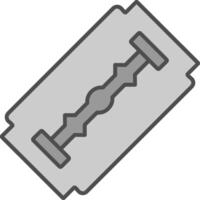 Shaving Blade Fillay Icon vector