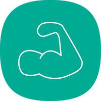 Strength Line Curve Icon vector