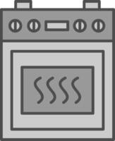 Cooking Stove Line Two Color Icon vector