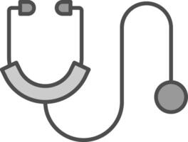 Stethoscope Fillay Icon vector