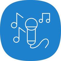 Sing Line Curve Icon vector