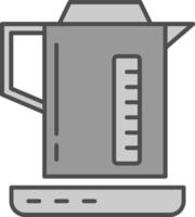 Electric Kettle Fillay Icon vector