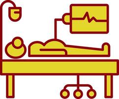 Medical Supervision Line Two Color Icon vector