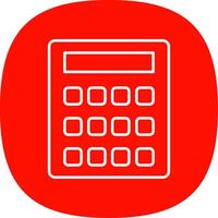 Calculation Line Curve Icon vector