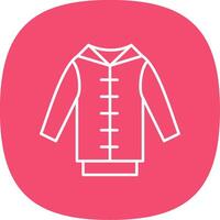 Pull Over Line Curve Icon vector