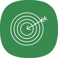Target Line Curve Icon vector