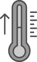 Thermometer Fillay Icon vector