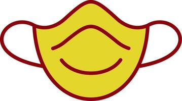 Dust Mask Line Two Color Icon vector