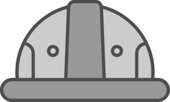 Helmet Fillay Icon vector