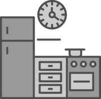 Kitchen Fillay Icon vector