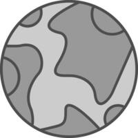 Earth Fillay Icon vector