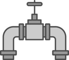 Pipes Fillay Icon vector