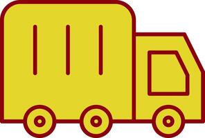 Lorry Line Two Color Icon vector