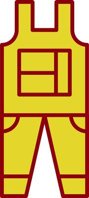 Overalls Line Two Color Icon