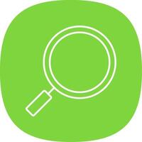 Search Line Curve Icon vector