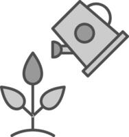 riego plantas relleno icono vector