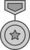 Winning Line Circle Icon vector