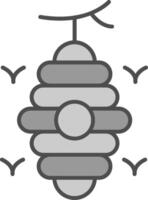 Beehive Fillay Icon vector