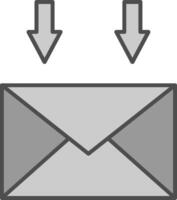 Mail Fillay Icon vector