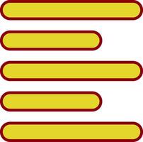 Horizontal Left Align Line Two Color Icon vector