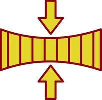 Elasticity Line Two Color Icon vector