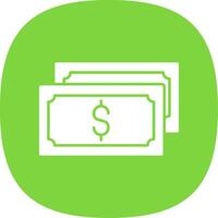 Cash Flow Line Two Color Icon vector