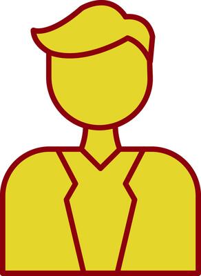 Groom Line Two Color Icon