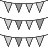 Bunting Fillay Icon vector