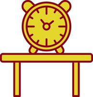 Table Watch Line Two Color Icon vector