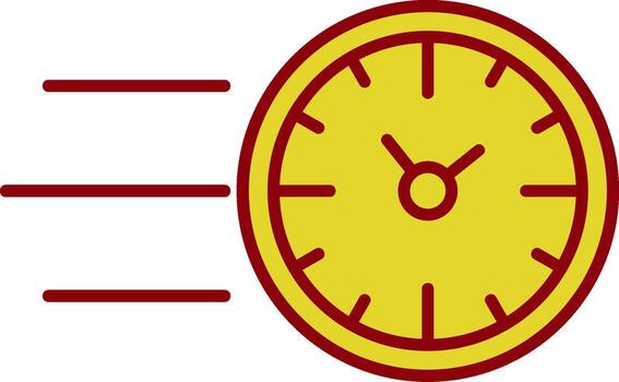 Fast Time Line Two Color Icon vector