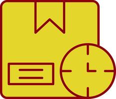Timein Line Two Color Icon vector