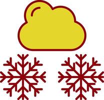 Winter Line Two Color Icon vector