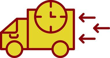 Fast Delivery Line Two Color Icon vector